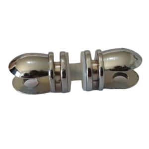 Dvostrani nosač staklene police za vitrine 2 - Chrome